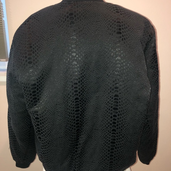 Python textured bomber jacket - Picture 3 of 3